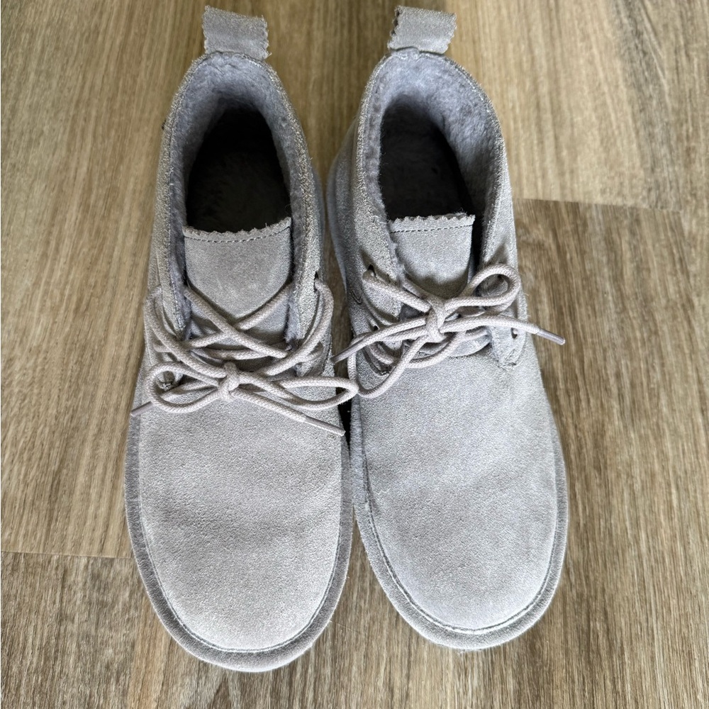 Women’s Genuine Suede and Shearling Chukka Slip-On Bootie